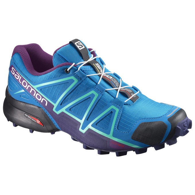 Chaussures De Trail Running Salomon Femme Bleu - Salomon SPEEDCROSS 4 W - France (9564-URIGK)